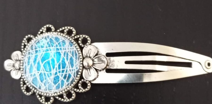 Pinza para el pelo con encaje de bolillos