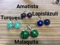 Pendientes de piedras semipreciosas
