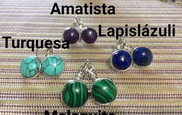 Pendientes de piedras semipreciosas