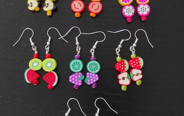 Pendientes de frutas